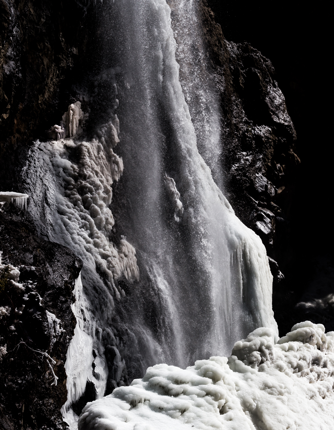 Drama at the falls - spring