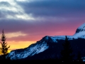 North face Engineer Mountain sunset pano-