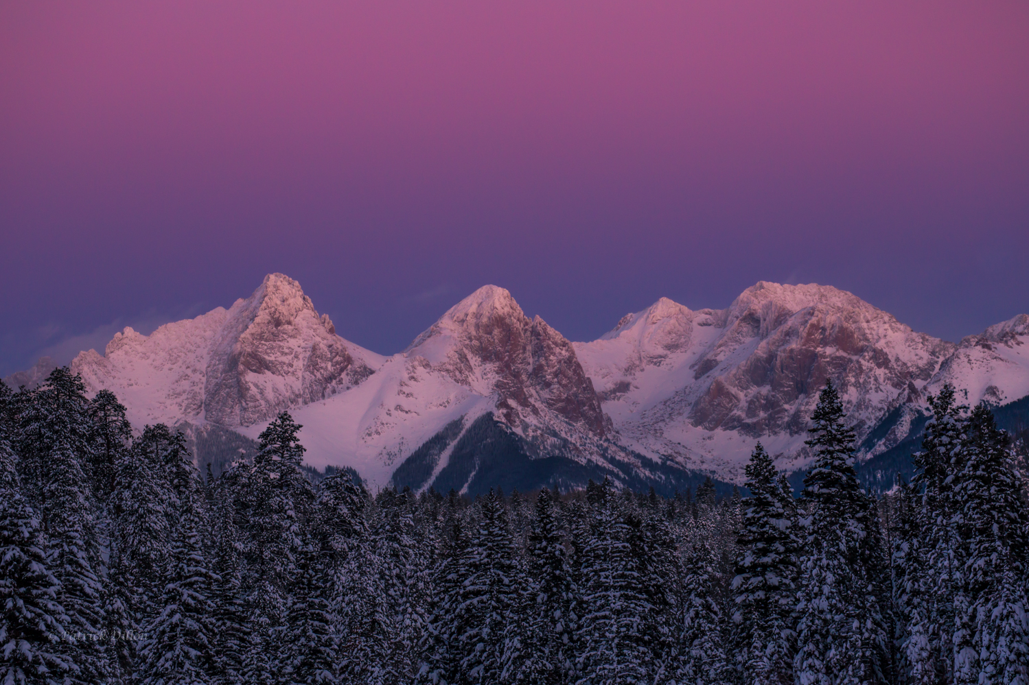 Needle Mountains Belt of Venus sunset email-7910