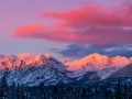 End of the storm Needles winter sunset