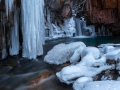Ice falls san juan mountains