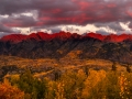 San Juan Mountains Fall sunset, Needle Mountains