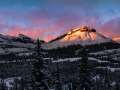 San Juan Mountains first major fall snow 2016 sunset