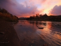 Animas River fall sunset image 2636